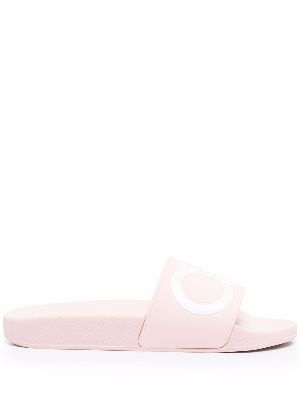 ferragamo slides women's pink