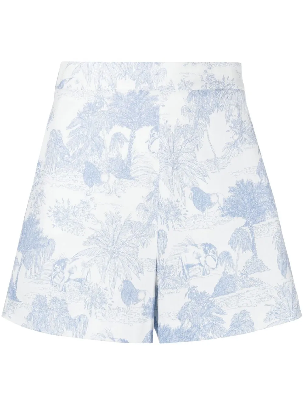 

La Seine & Moi Alicia floral-print tailored shorts - Blue