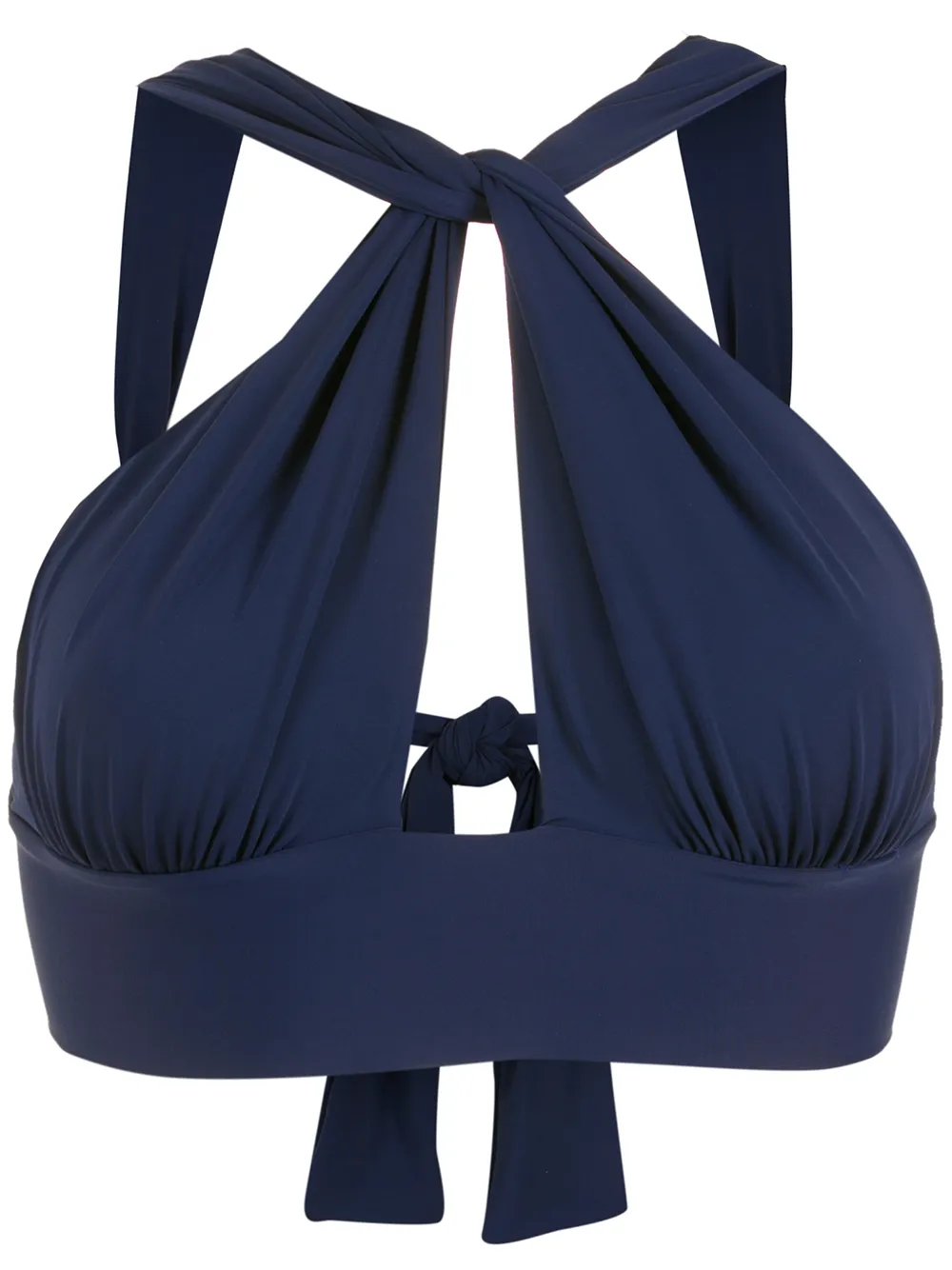 

Lenny Niemeyer top de bikini con detalle de aberturas - Azul