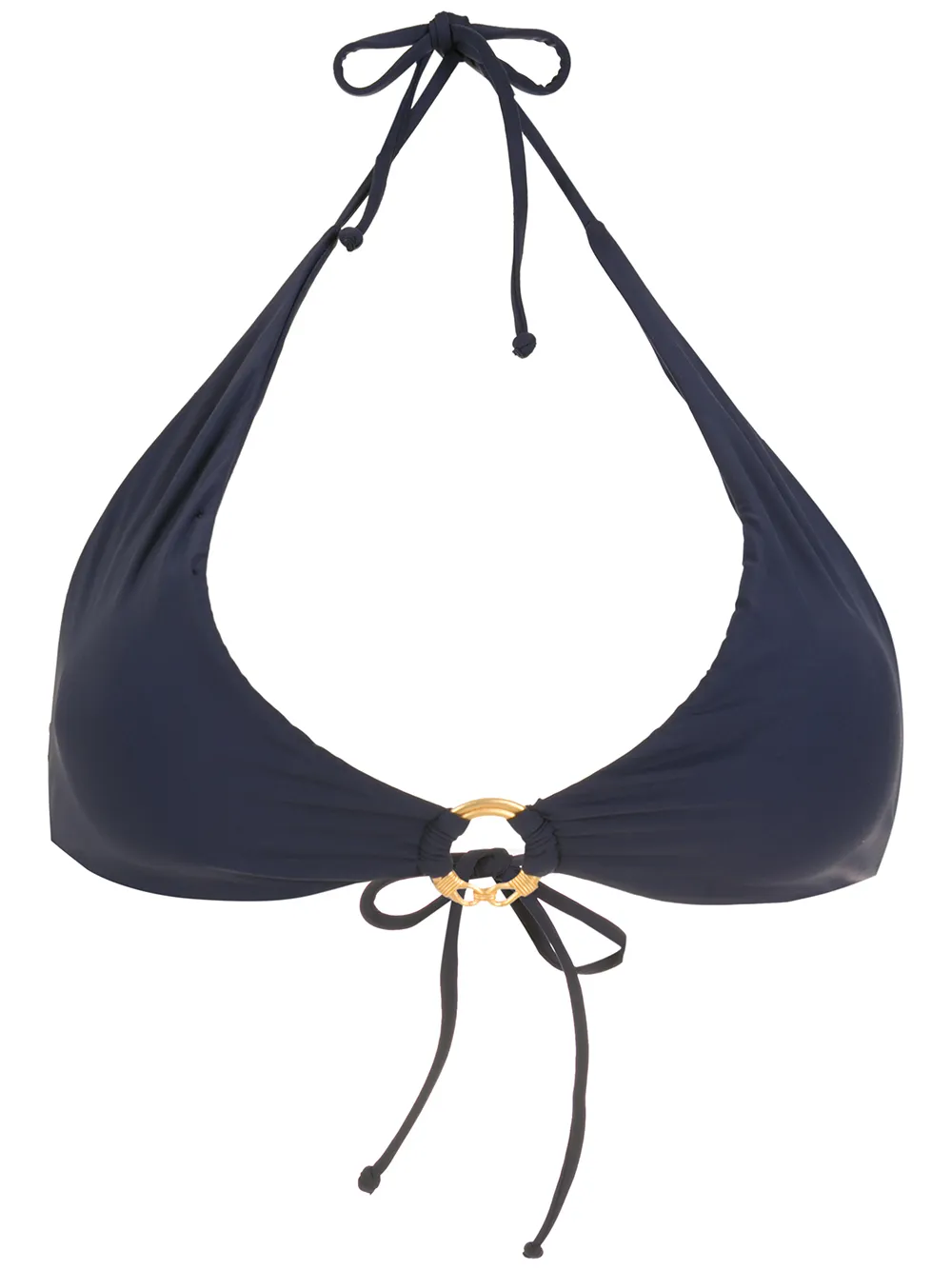 

Lenny Niemeyer top de bikini con detalle de aro - Azul