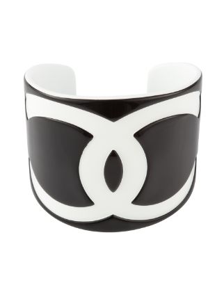 Coco Chanel logo cuff bracelet 