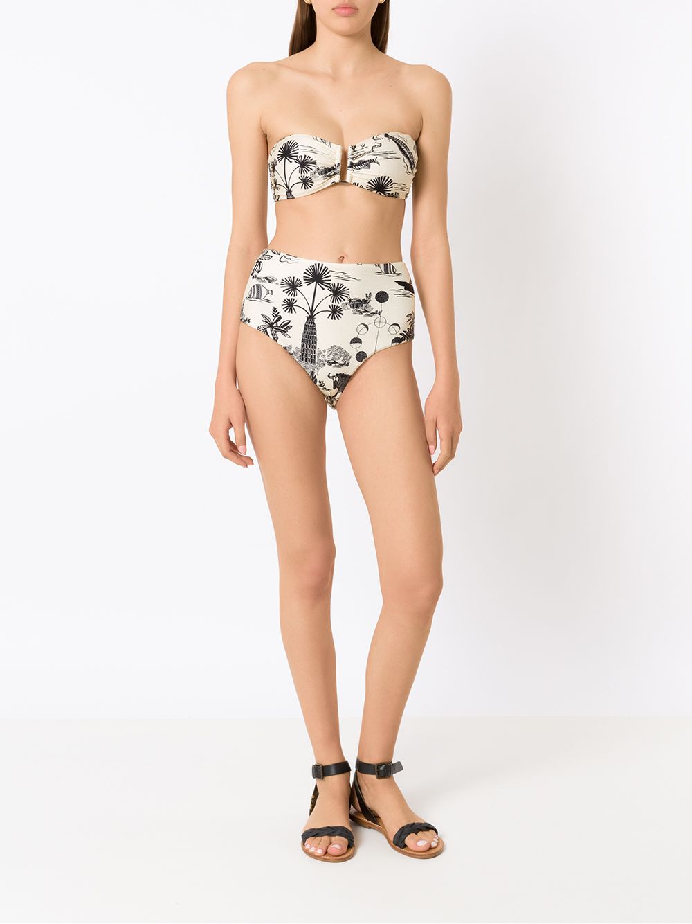 Lenny Niemeyer Strapless bikinitop - Zwart