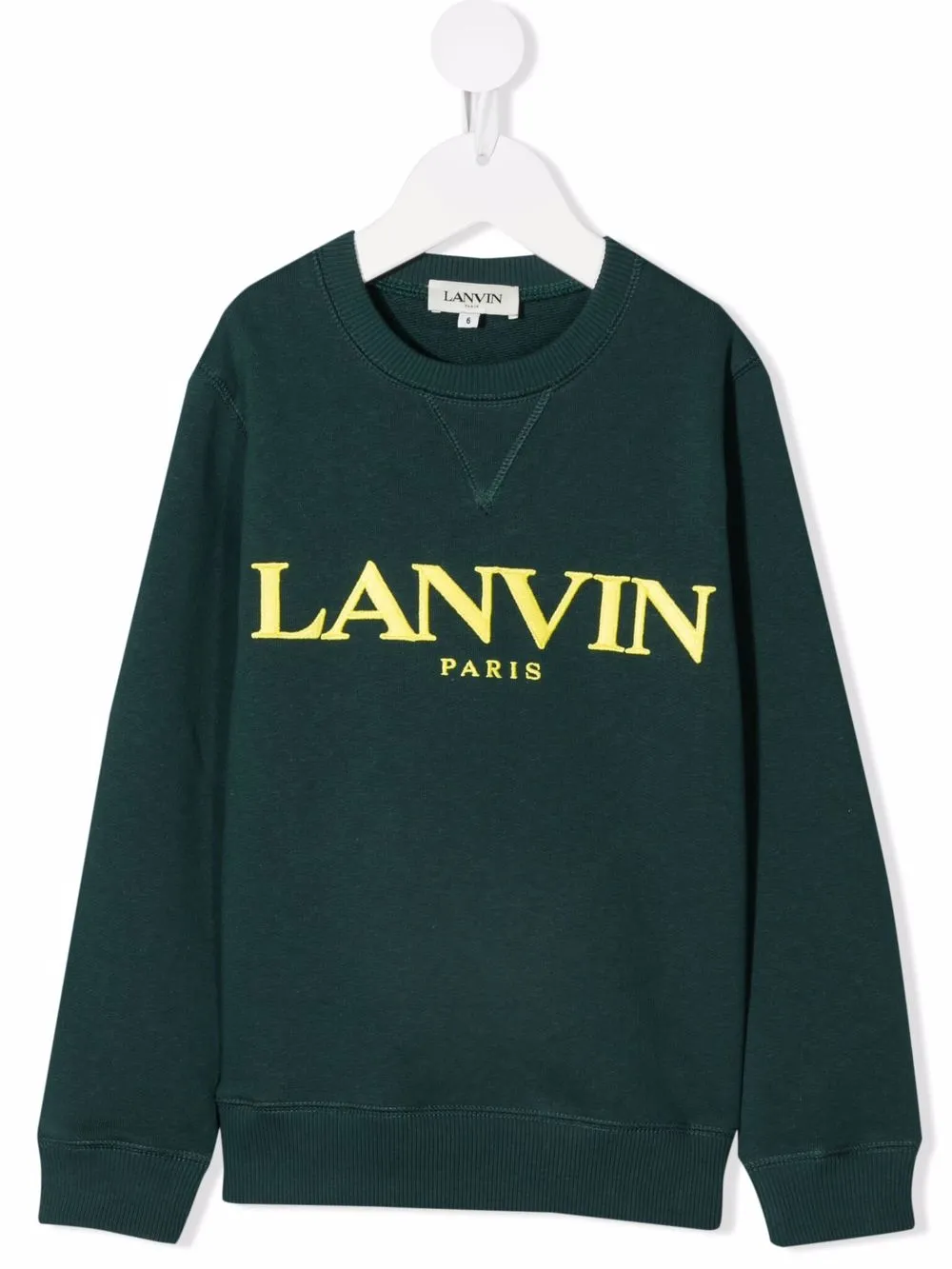 фото Lanvin enfant толстовка с вышитым логотипом