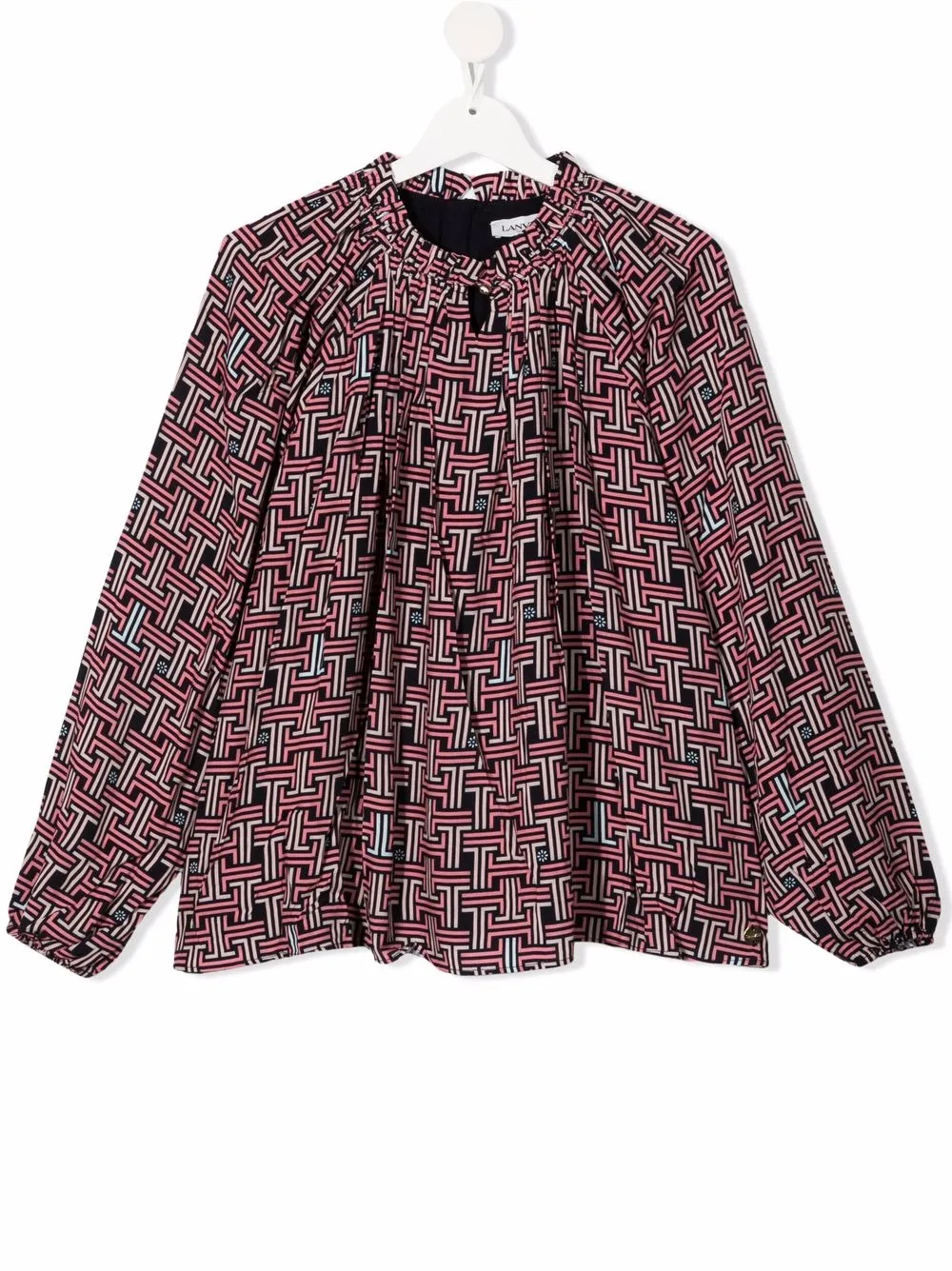 

Lanvin Enfant TEEN graphic-print long-sleeve top - Blue