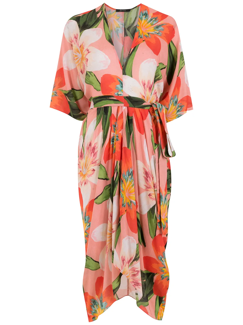 

Lenny Niemeyer vestido midi Kaftan Pregas Frente Aziza - Multicolor