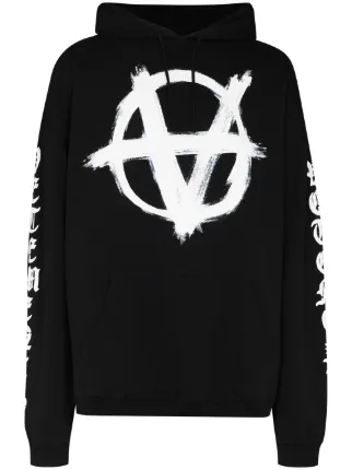 VETEMENTS Double Anarchy Oversized Hoodie - Farfetch