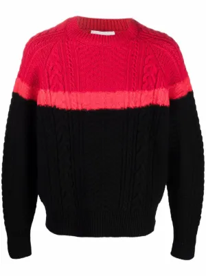 Alexander McQueen long sleeve cable knit Jumper Farfetch