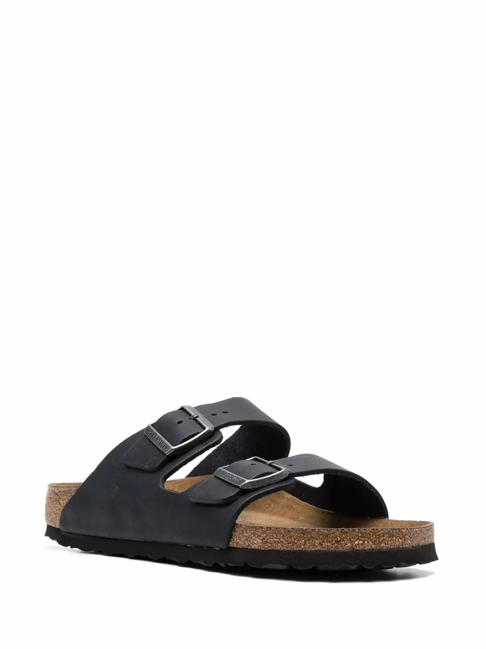 Shop Birkenstock Arizona Buckle Sandals In Schwarz