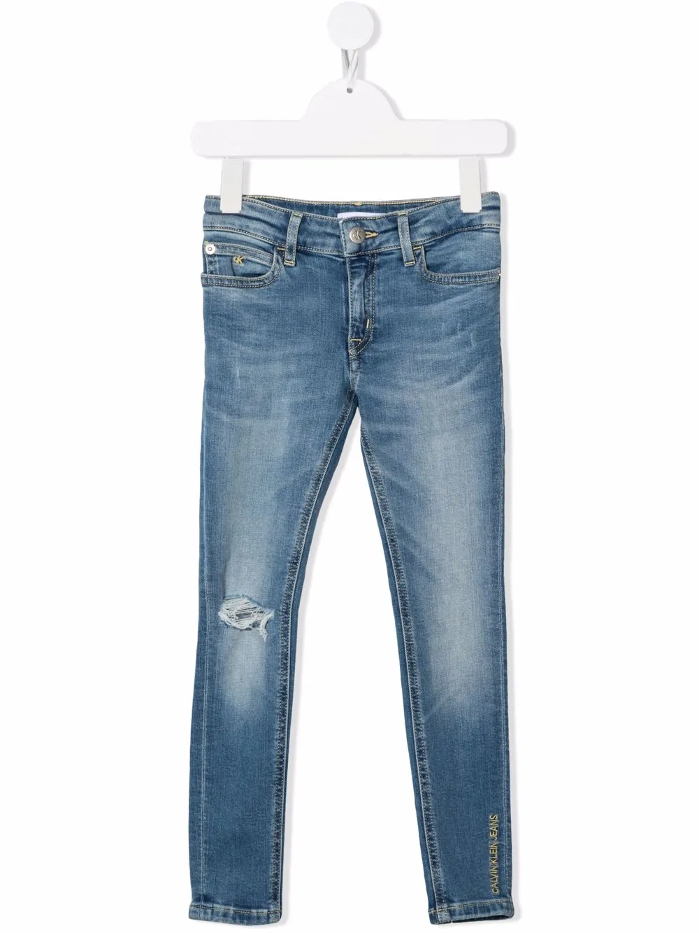 фото Calvin klein kids джинсы скинни средней посадки