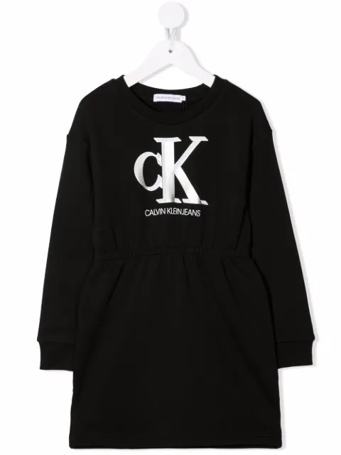 Calvin Klein Kids vestido con logo estampado