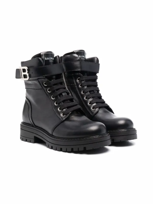 balmain combat boots