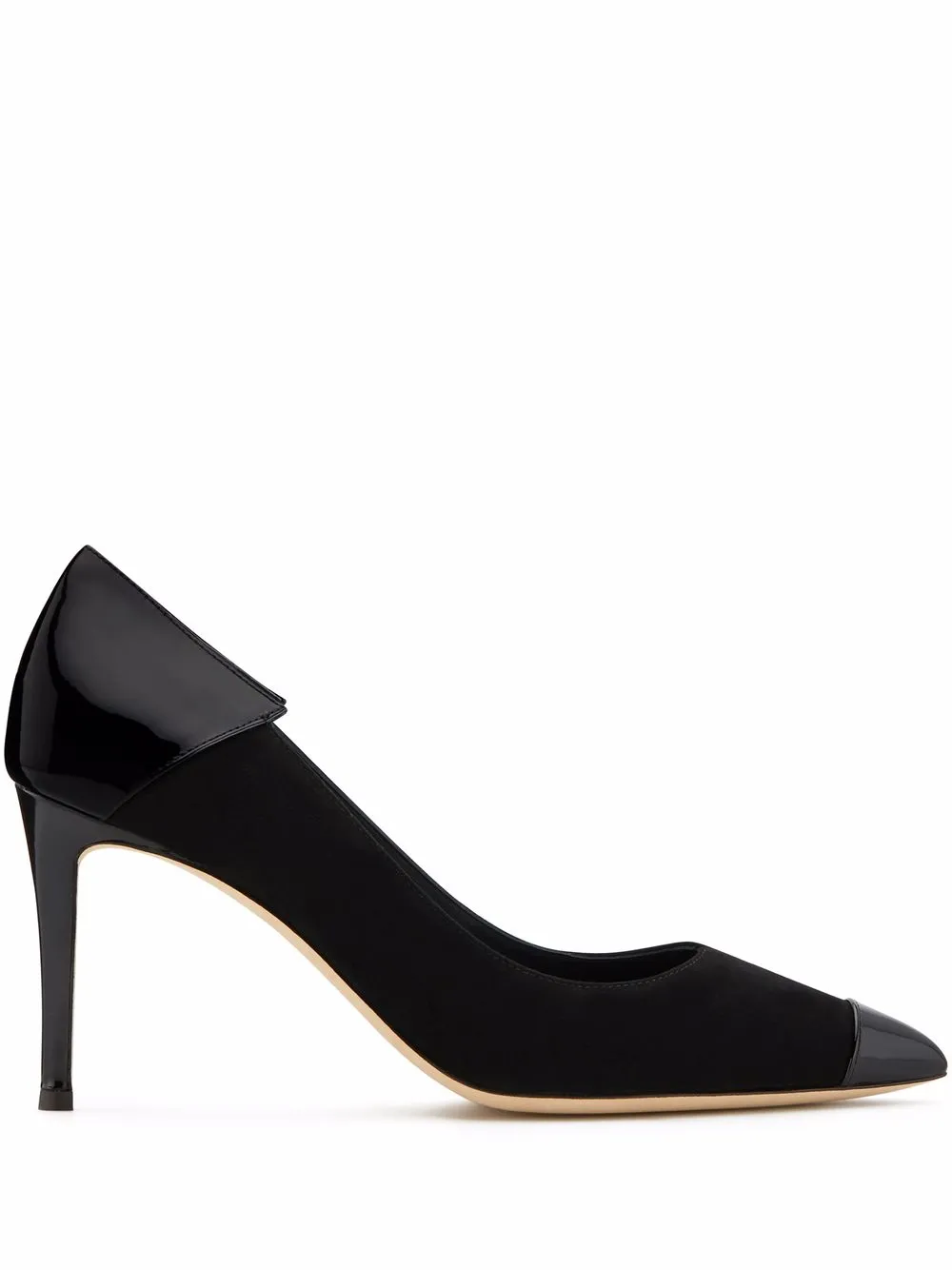 

Giuseppe Zanotti Adela patent leather-trim pumps - Black