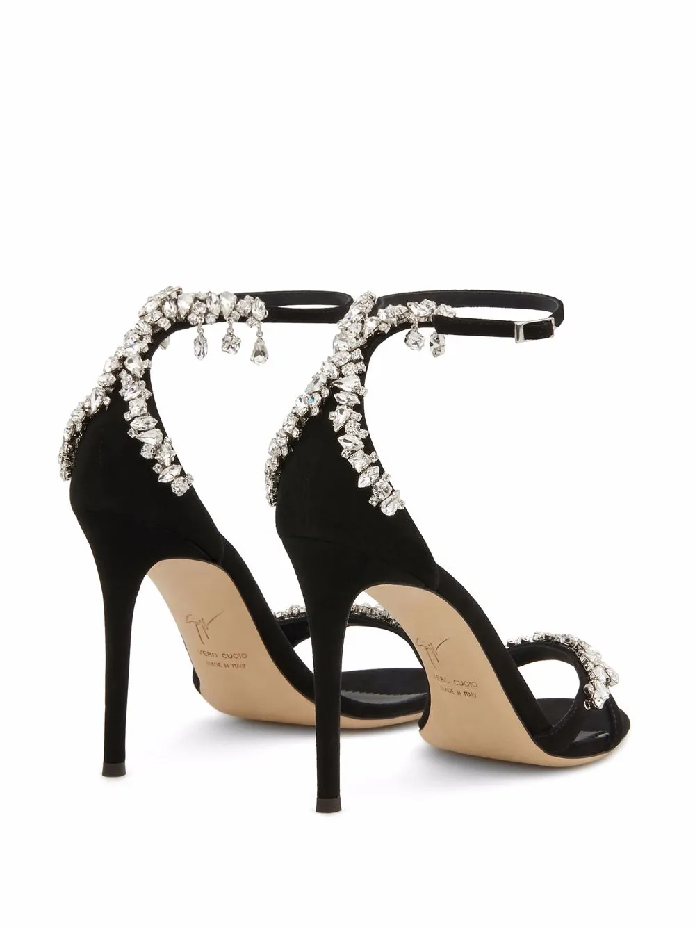 фото Giuseppe zanotti босоножки lynette с кристаллами