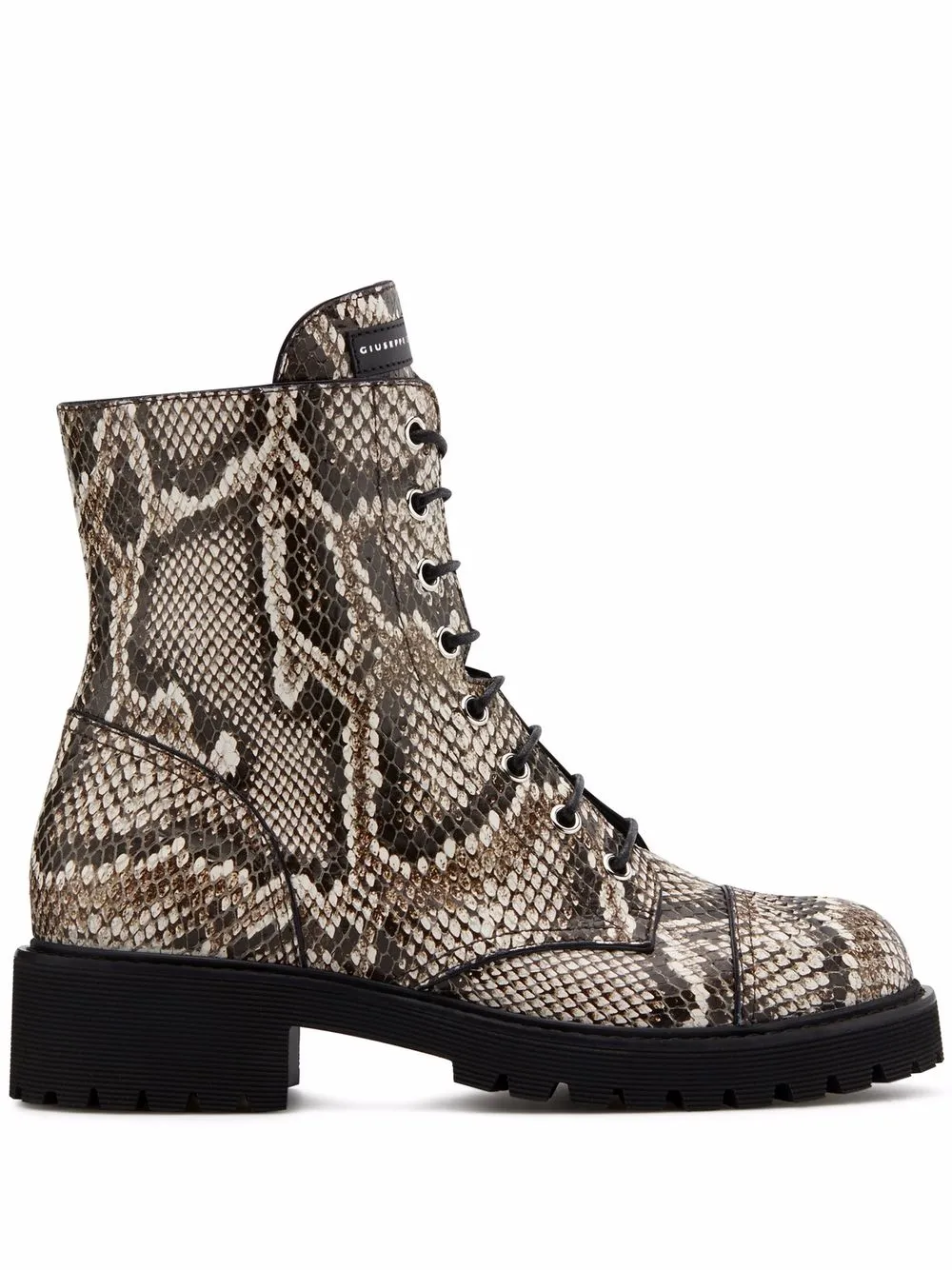 фото Giuseppe zanotti ботинки thora со змеиным узором