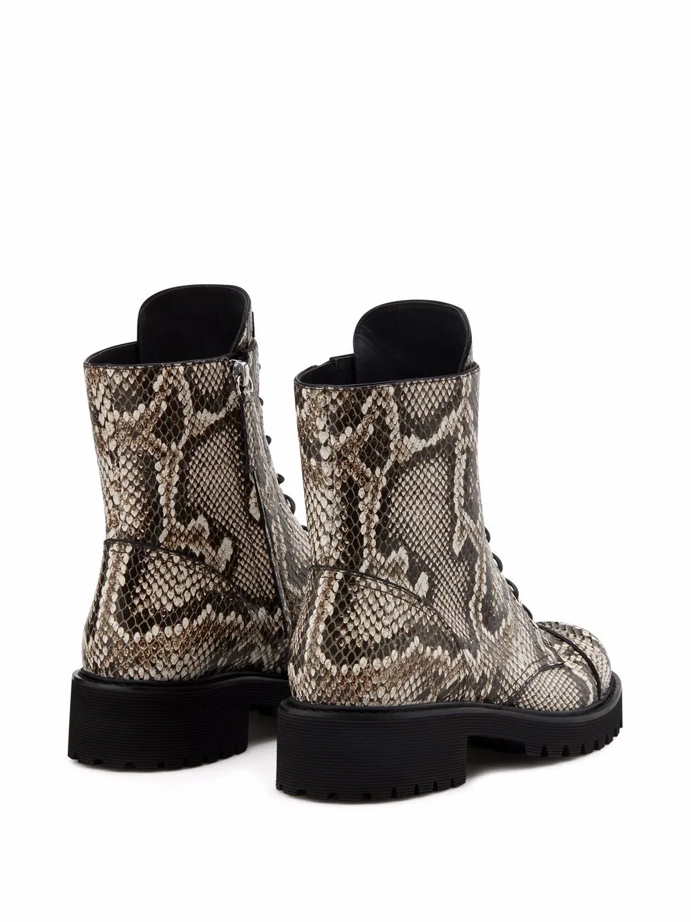 фото Giuseppe zanotti ботинки thora со змеиным узором