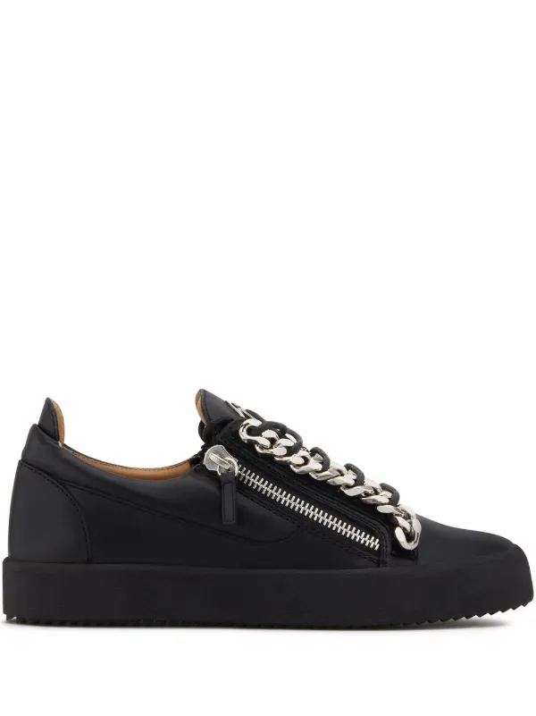 giuseppe zanotti chain sneakers