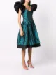 Nina Ricci Pre-Owned 1980s ruffled-sleeve flared dress