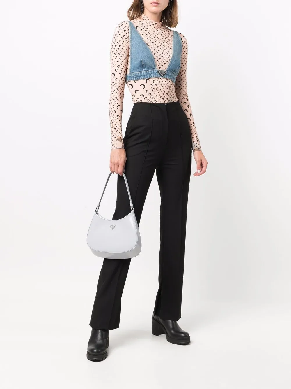 prada cleo bag outfit