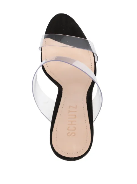 Schutz black Ariella strappy sandals for women | ARIELLAPF21 at Farfetch.com