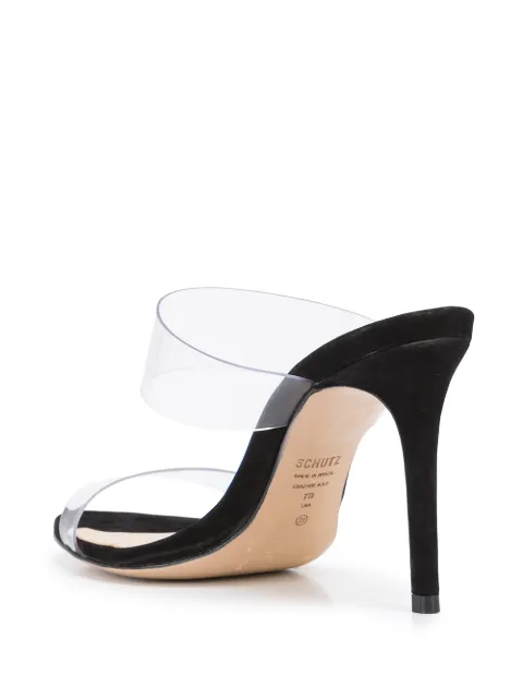 Schutz black Ariella strappy sandals for women | ARIELLAPF21 at Farfetch.com
