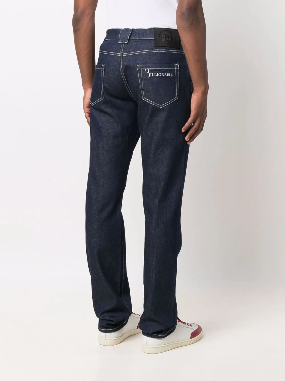 Billionaire Jeans met contrasterend stiksel Blauw