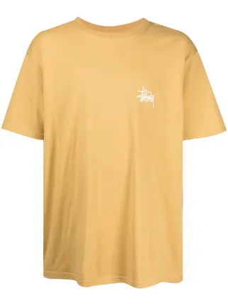 Shop Stussy logo crew-neck T-shirt with 