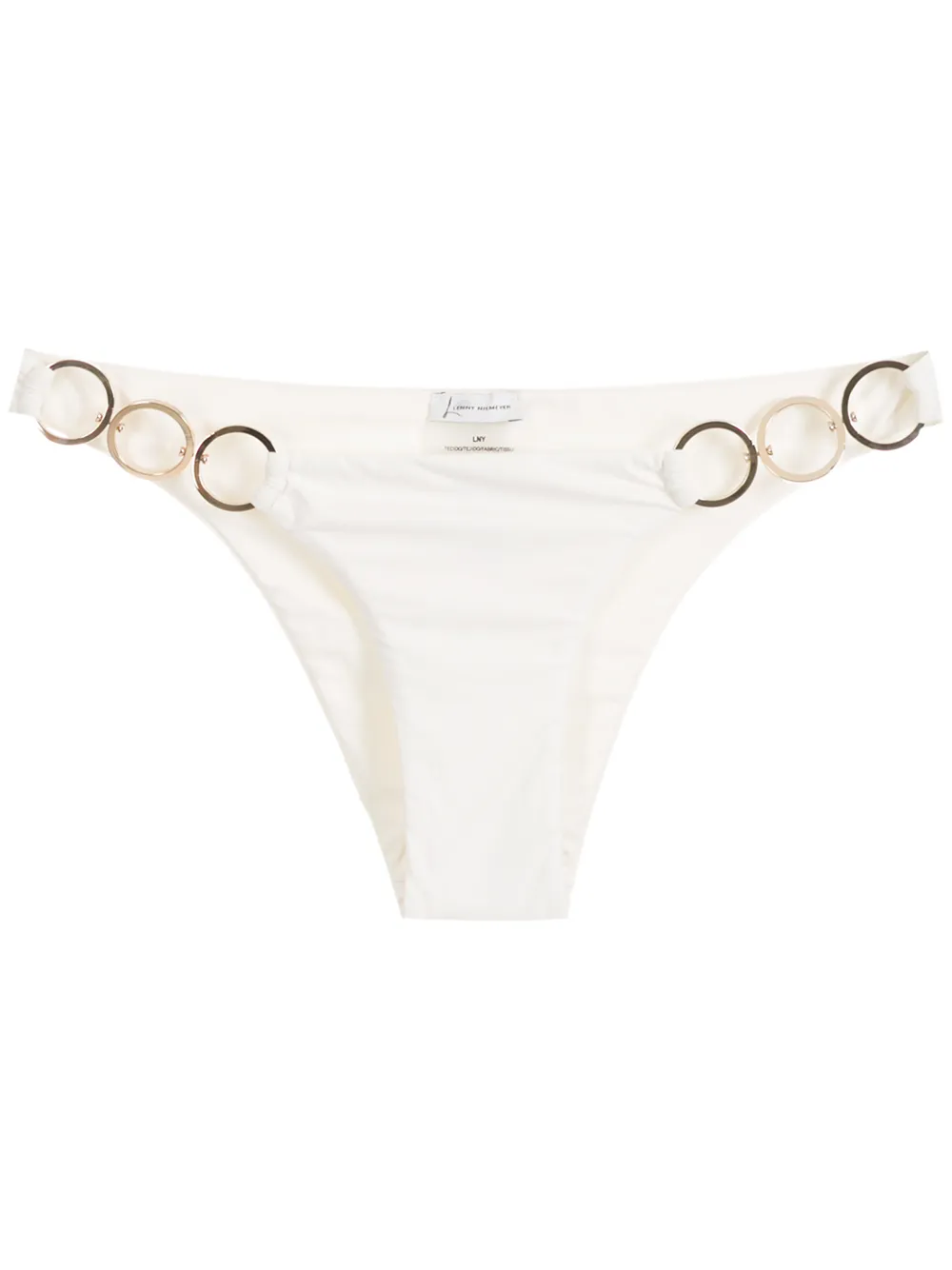 

Lenny Niemeyer bikini bottom con detalle de aro - Blanco