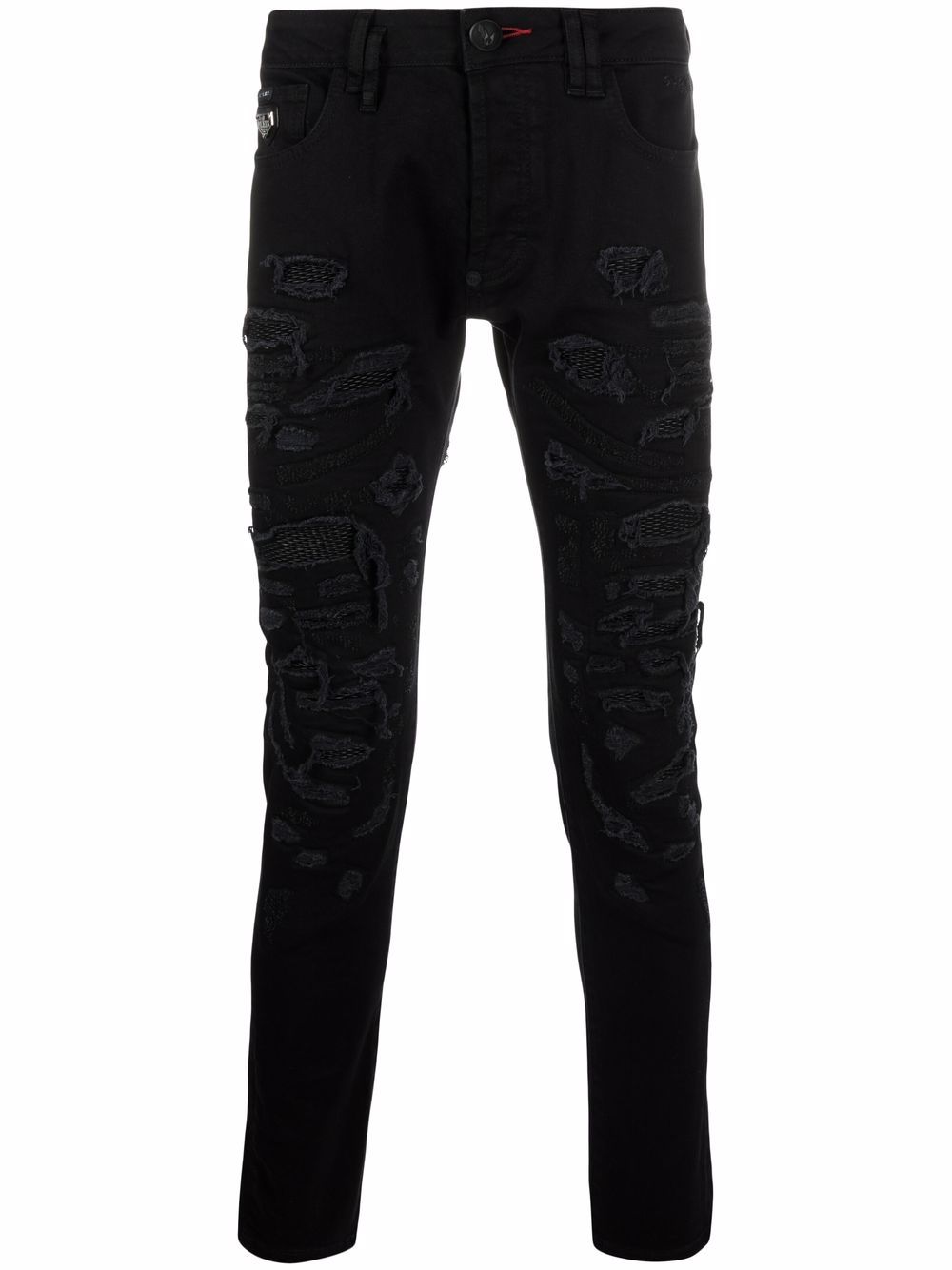 фото Philipp plein джинсы new skinny fit с эффектом потертости