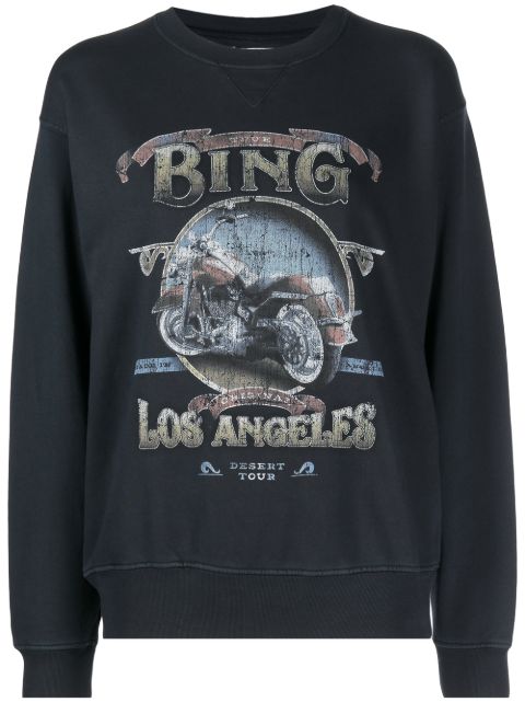 anine bing ramona sweatshirt motorcycle