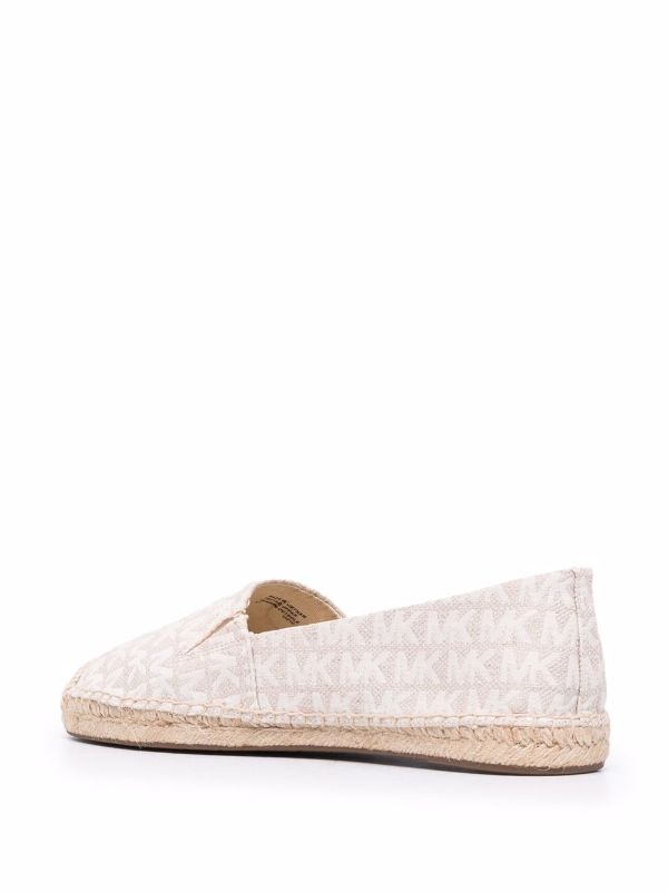 michael michael kors kendrick logo printed slip on espadrilles