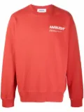 AMBUSH logo-print crew-neck relaxed sweatshirt - Red