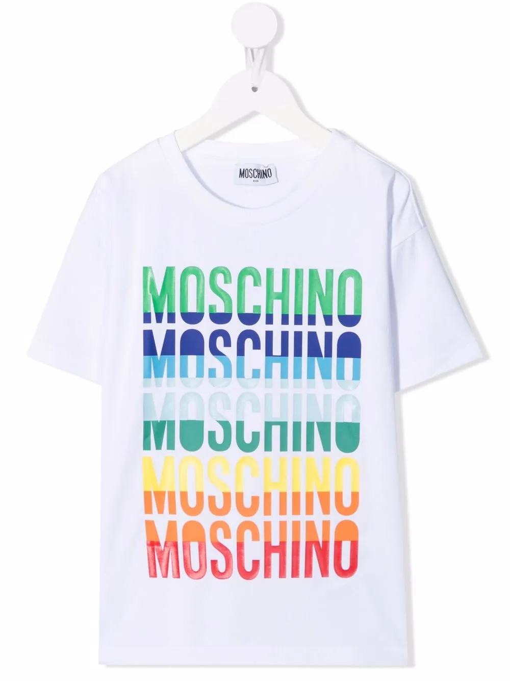 фото Moschino kids футболка с логотипом