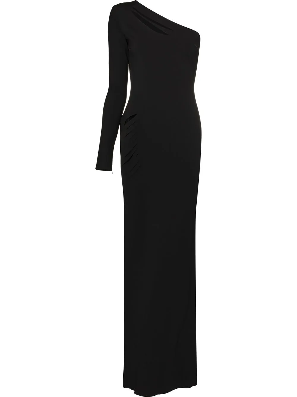

TOM FORD slashed-detail one-shoulder dress - Black