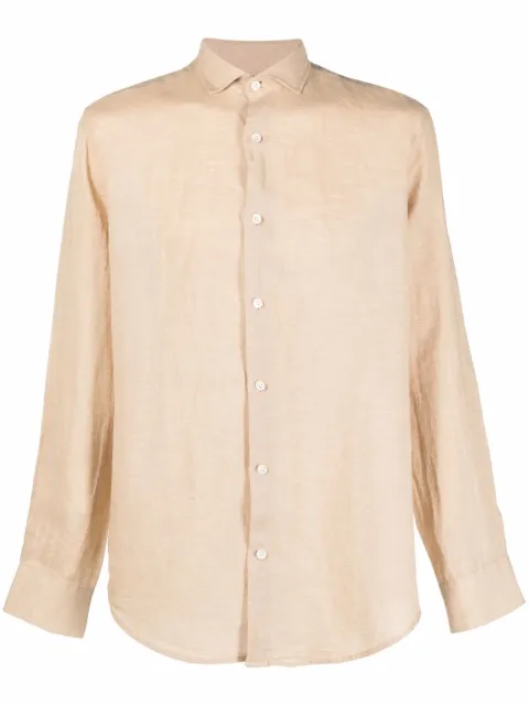 Frescobol Carioca long-sleeve linen shirt