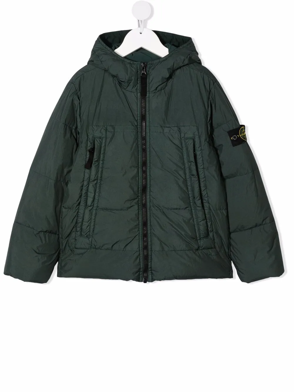 Stone Island Junior пуховик с капюшоном