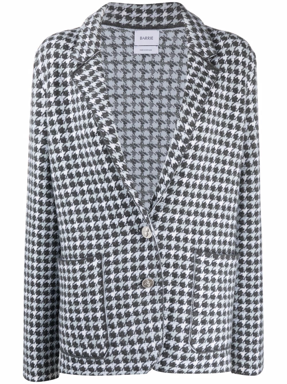 Barrie houndstooth-print Cashmere Jacket - Farfetch