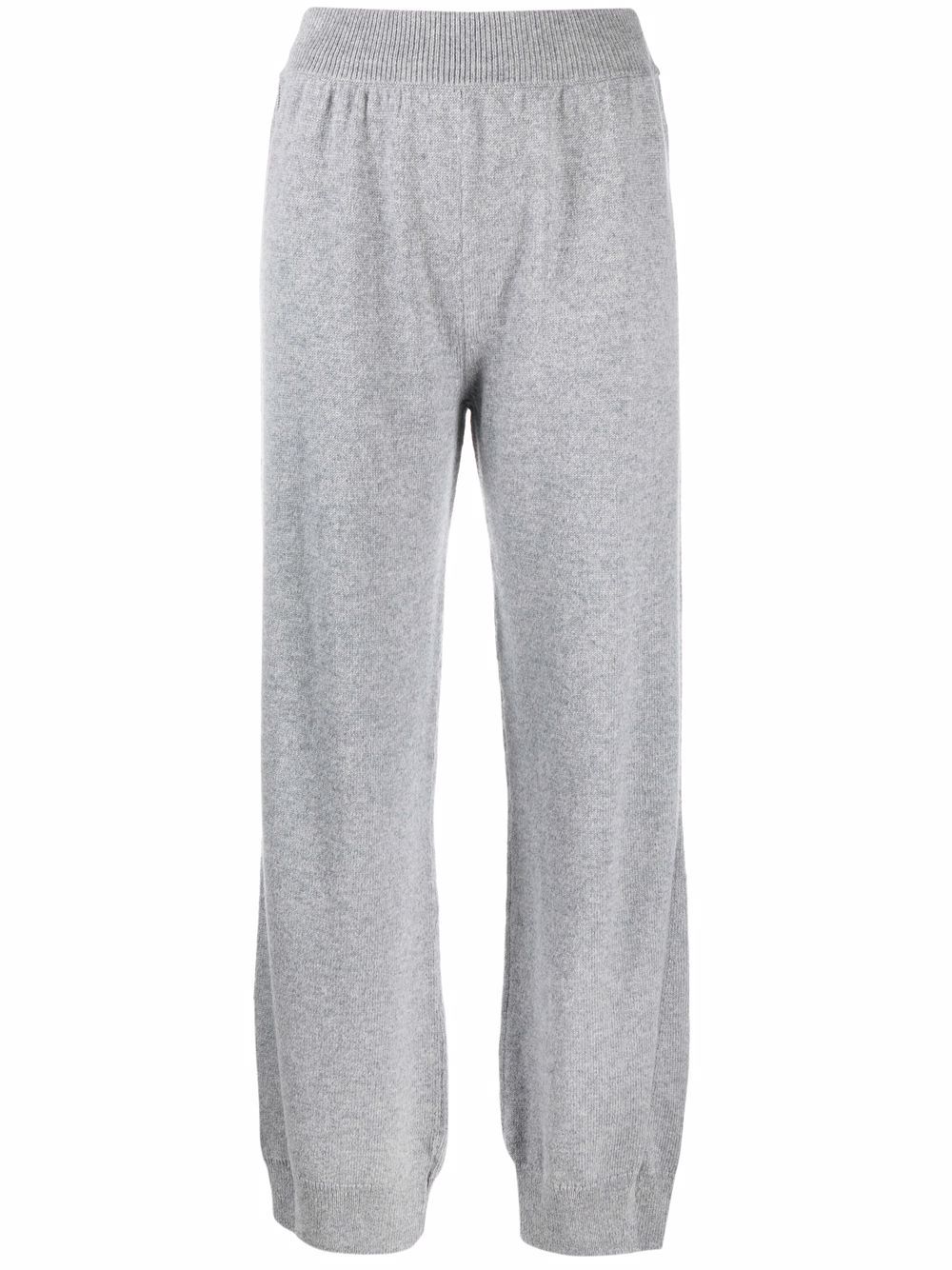 tapered-leg cashmere trousers