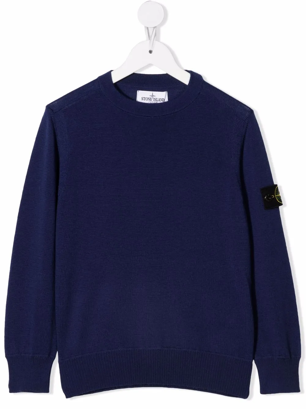 

Stone Island Junior logo patch jumper - Blue