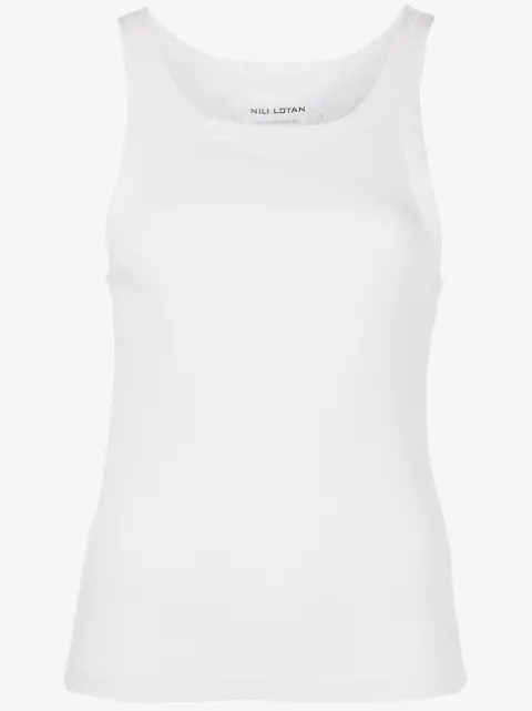 Nili Lotan ribbed cotton vest top 