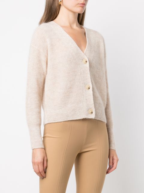 vince v neck cardigan