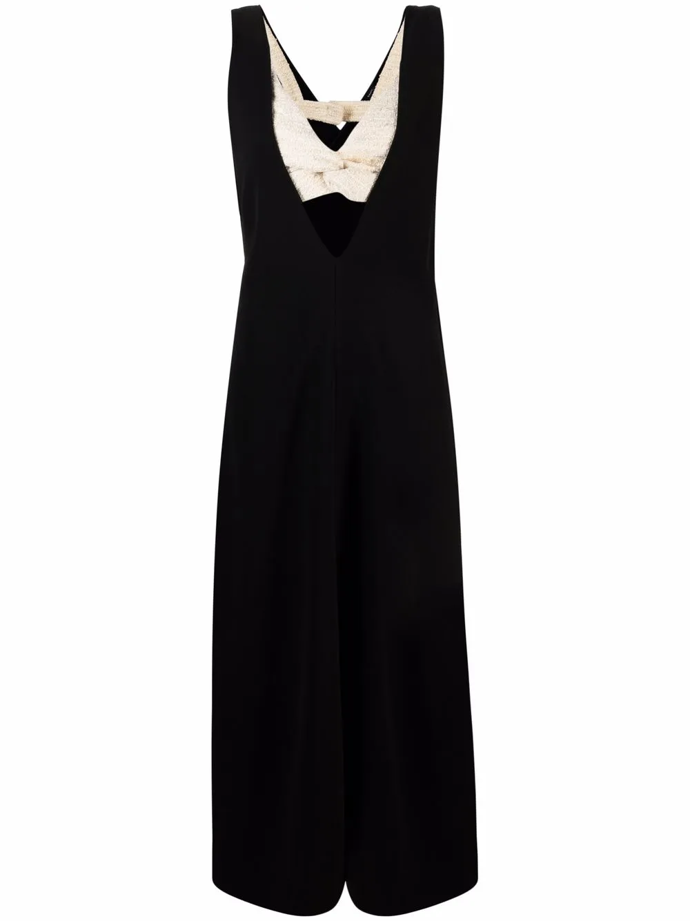 Proenza Schouler Knitted Bralette Layered-effect Dress In Schwarz