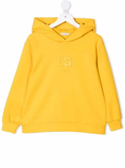 Dolce & Gabbana Kids embossed logo hoodie
