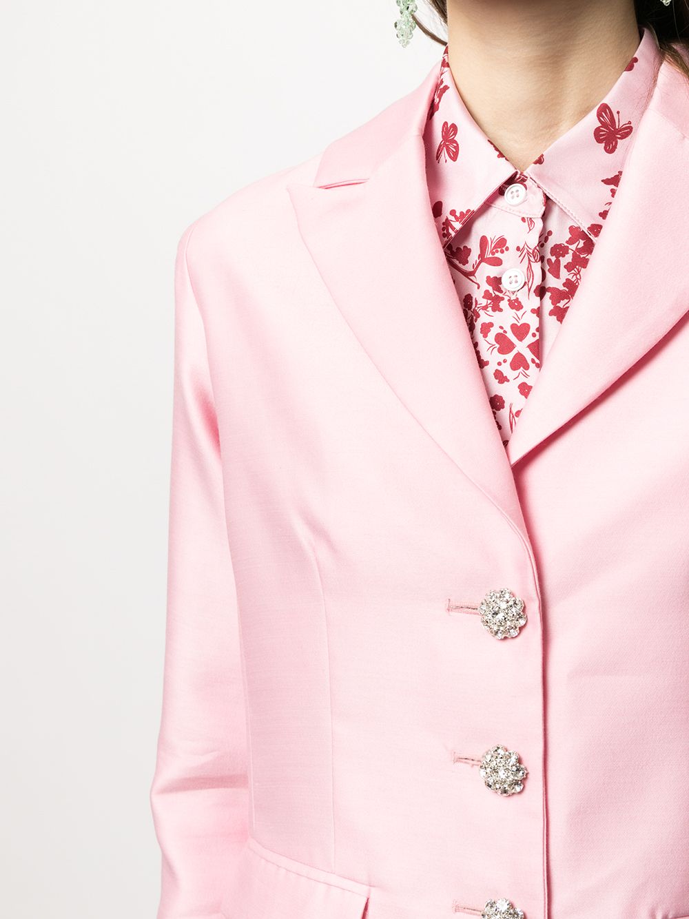 Shop Macgraw Composer Single Breasted Jacket In Pink