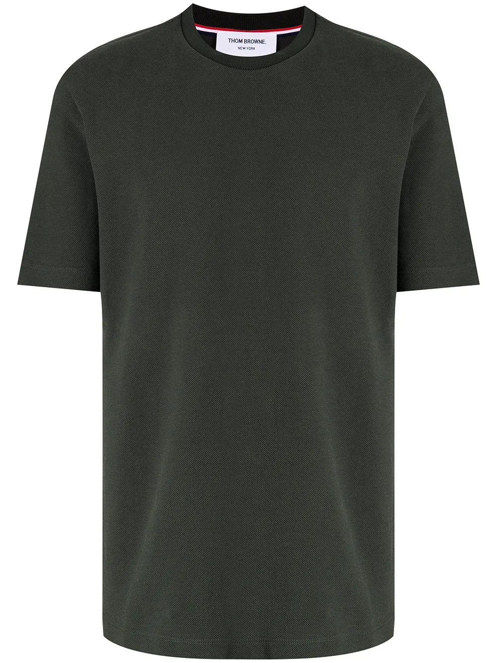 

Thom Browne playera con cuello redondo - Verde