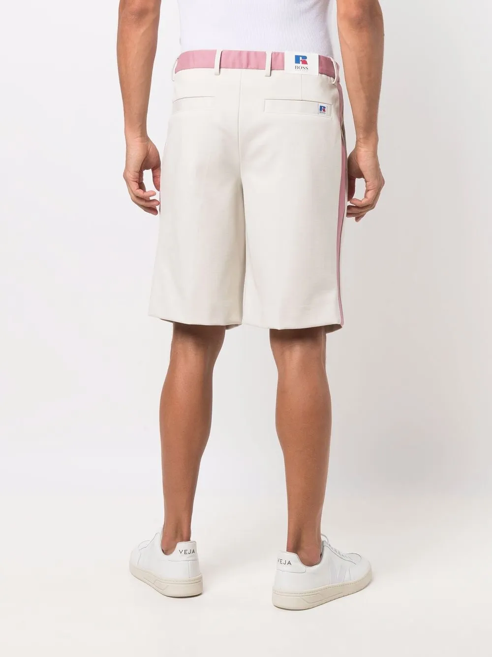 фото Boss шорты чинос с контрастным поясом