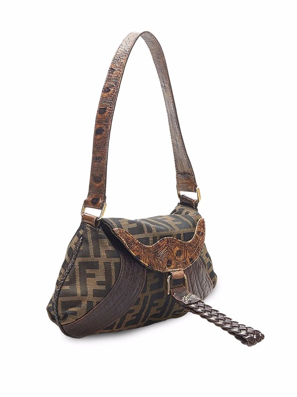 фото Fendi pre-owned сумка на плечо с узором zucca