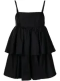 Macgraw Conversation tiered mini dress - Black