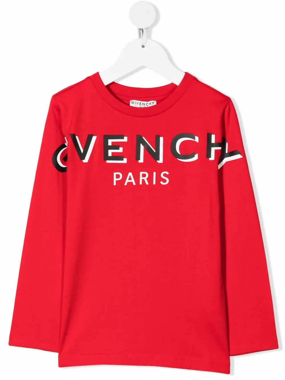 

Givenchy Kids playera con logo estampado - Rojo