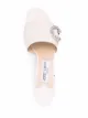 Jimmy Choo Sandália Minea com fivela de cristais e salto 45mm