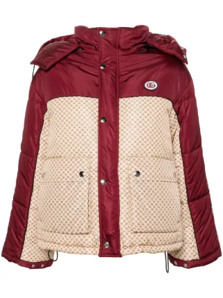 Gucci red puffer jacket best sale